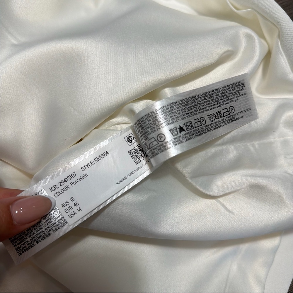 EVER NEW White Mini Skirt with Clean A-Line/ BRAND NEW - Picture 8 of 8